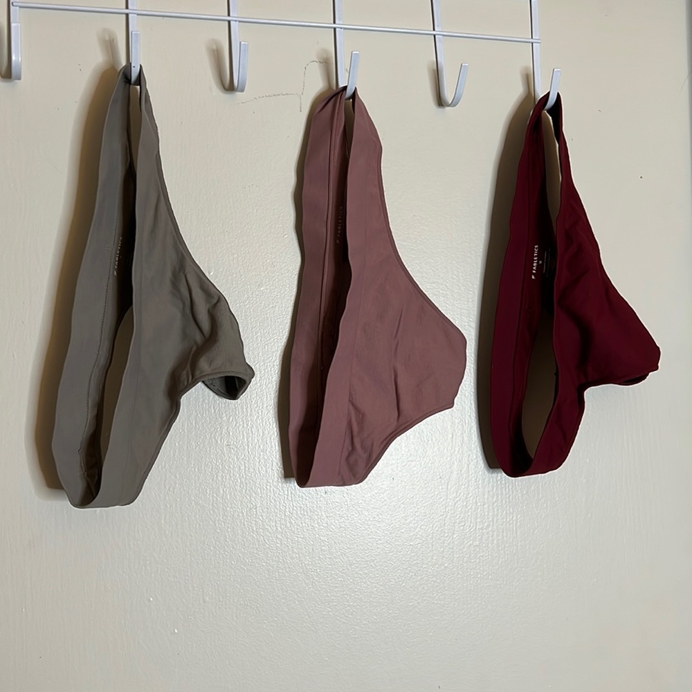 Fabletics set of three thongs size M